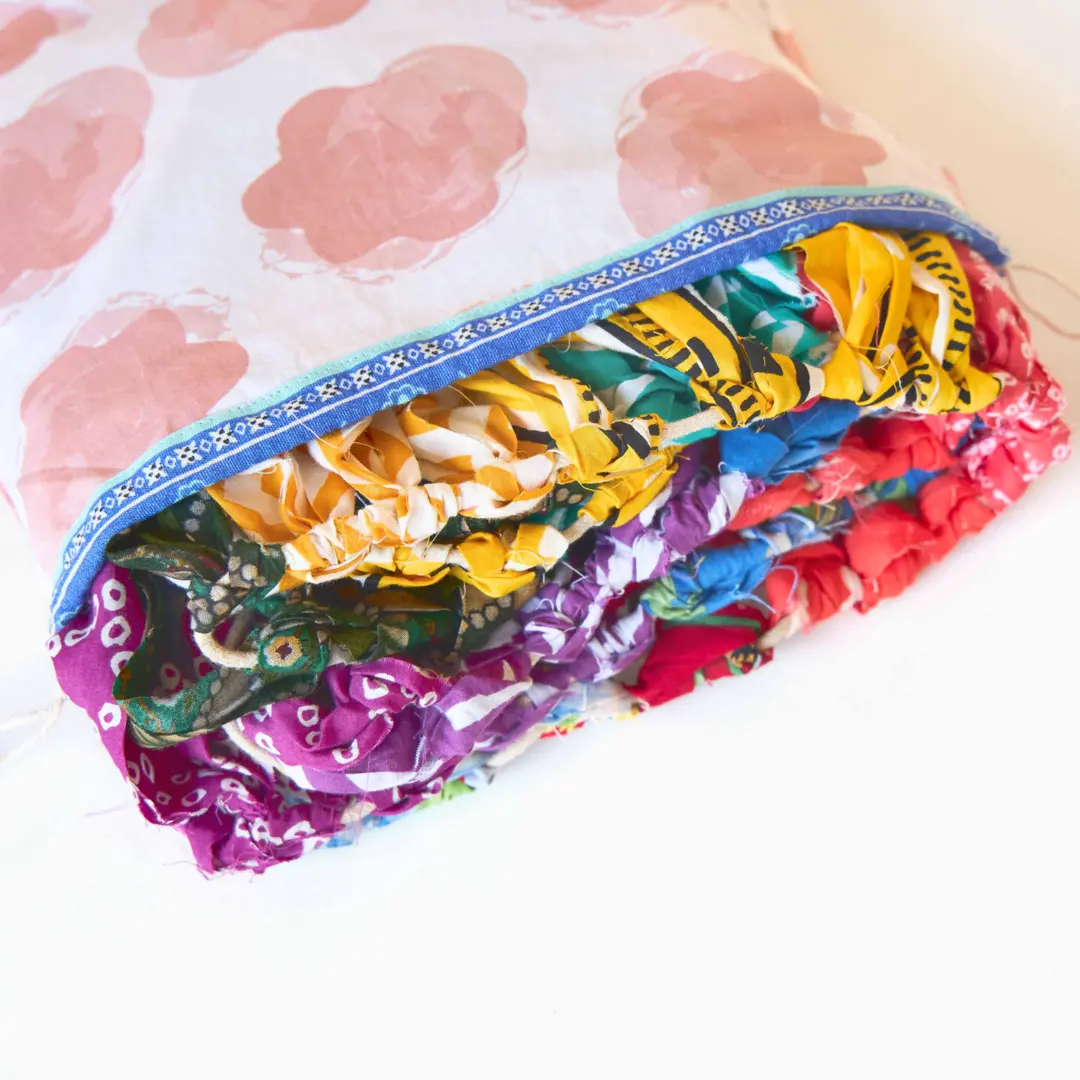 Upcycled Party Streamer Combo - Rainbow Banner Bunting + Rainbow Fringe Streamer Garland (Pack of 2)