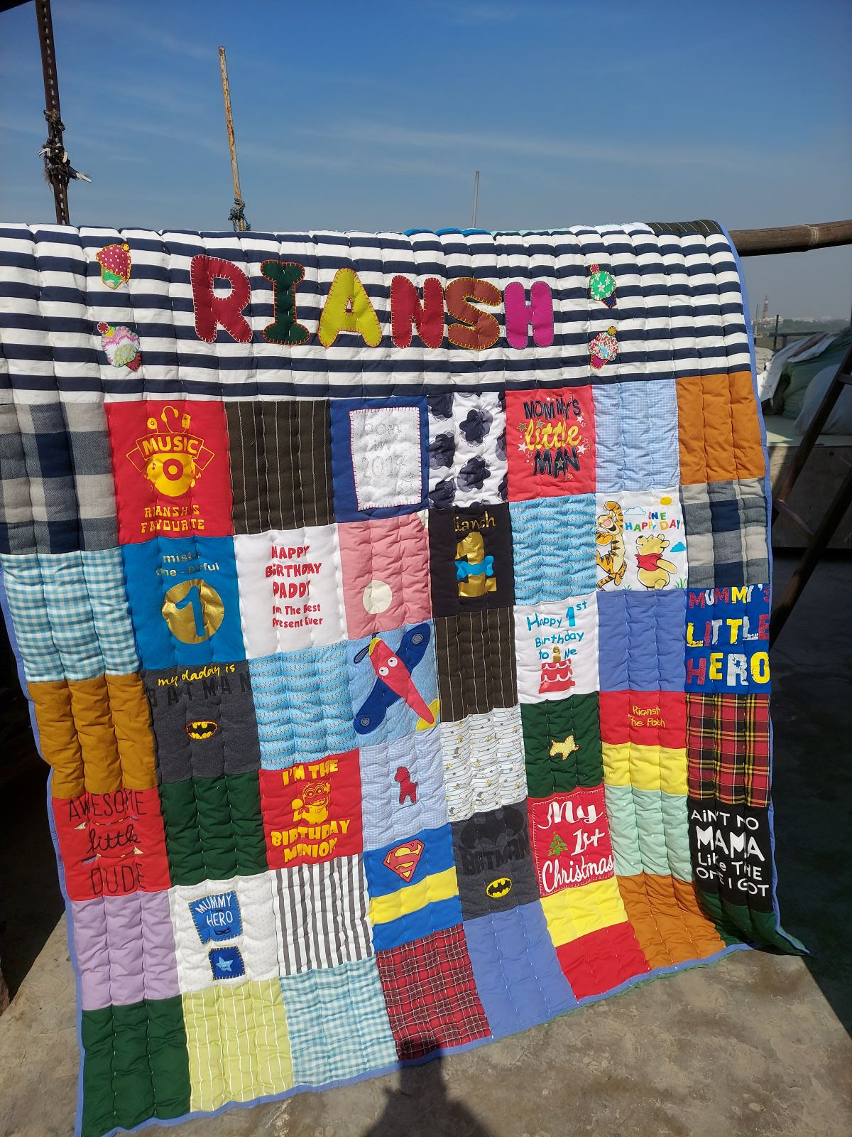 Upcycled Personalised Memory Quilts: Cherished Moments Woven into Comfort