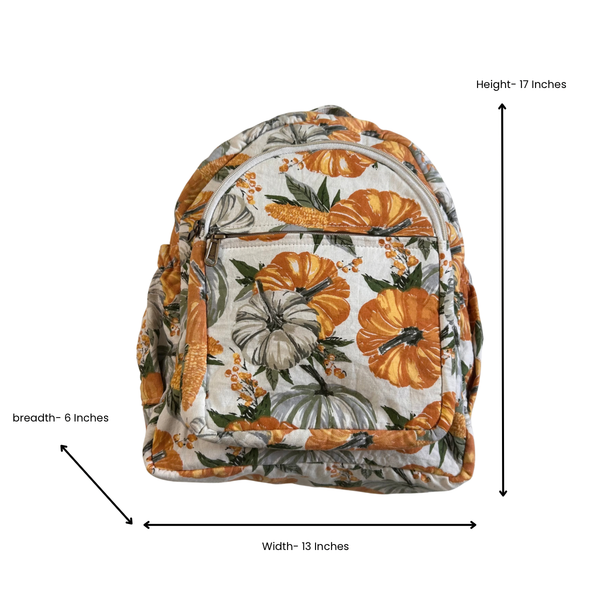 Orange Flowers Backpack