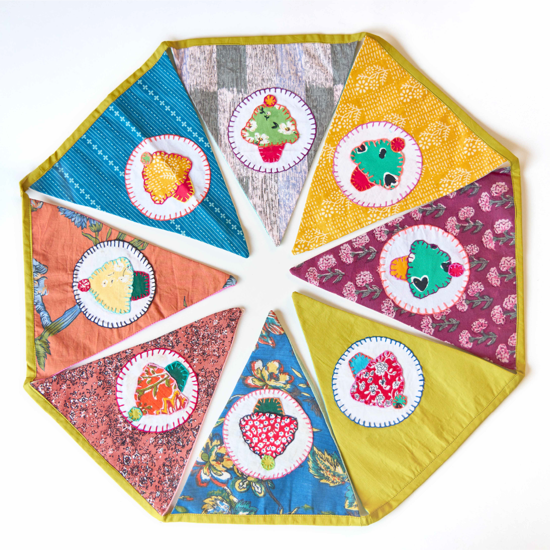 Upcycled Cupcake Banner Bunting