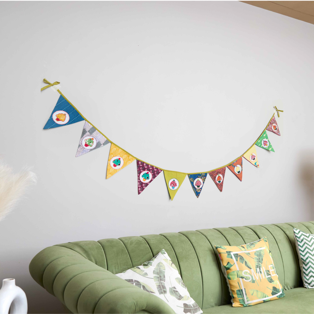 Upcycled Cupcake Banner Bunting
