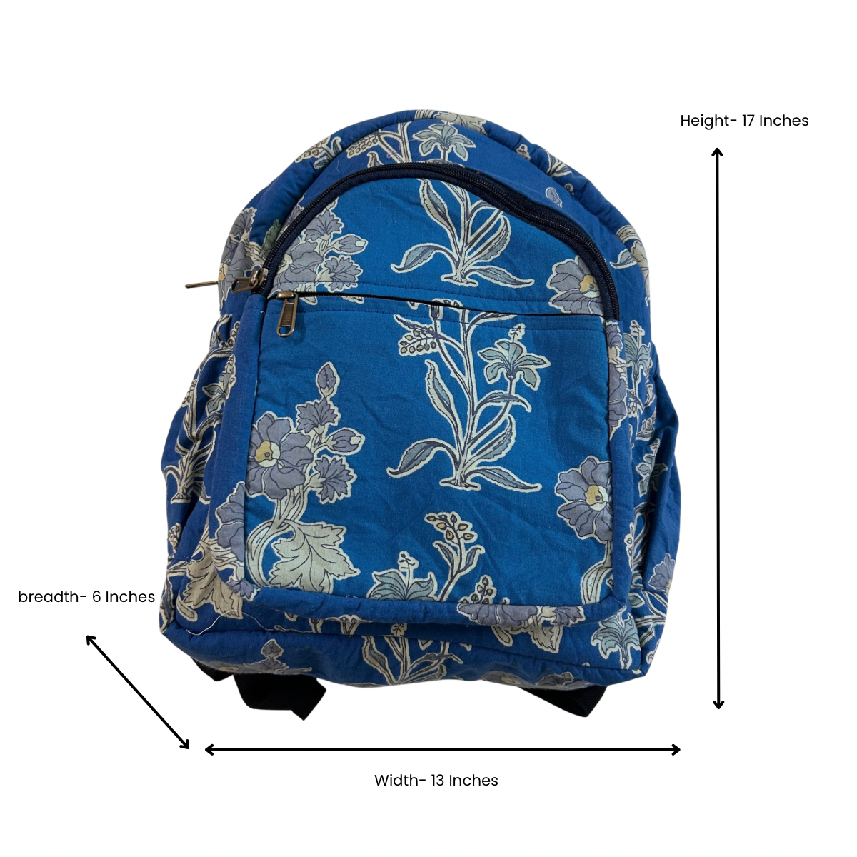 Blue Floral Backpack