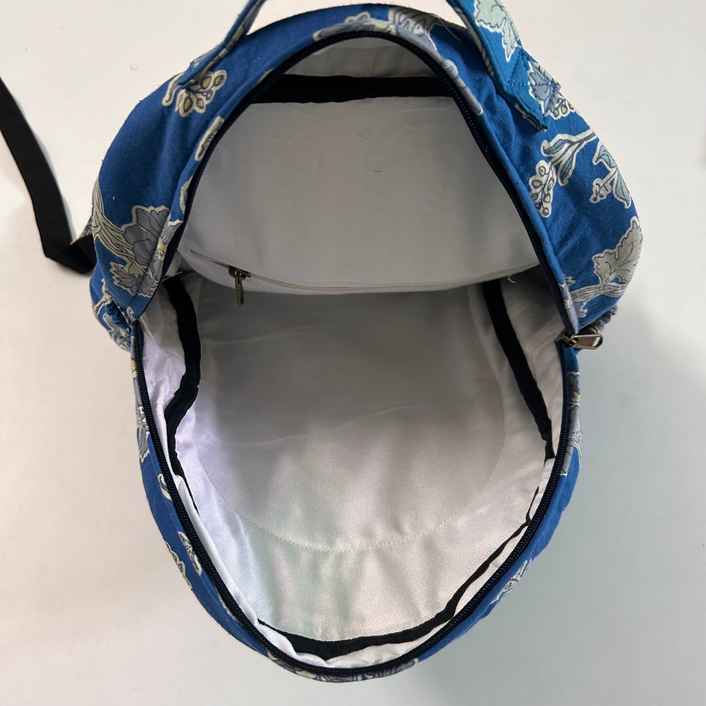 Blue floral Backpack