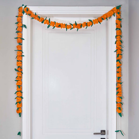 Genda/Marigold Cloth Flower Garland String