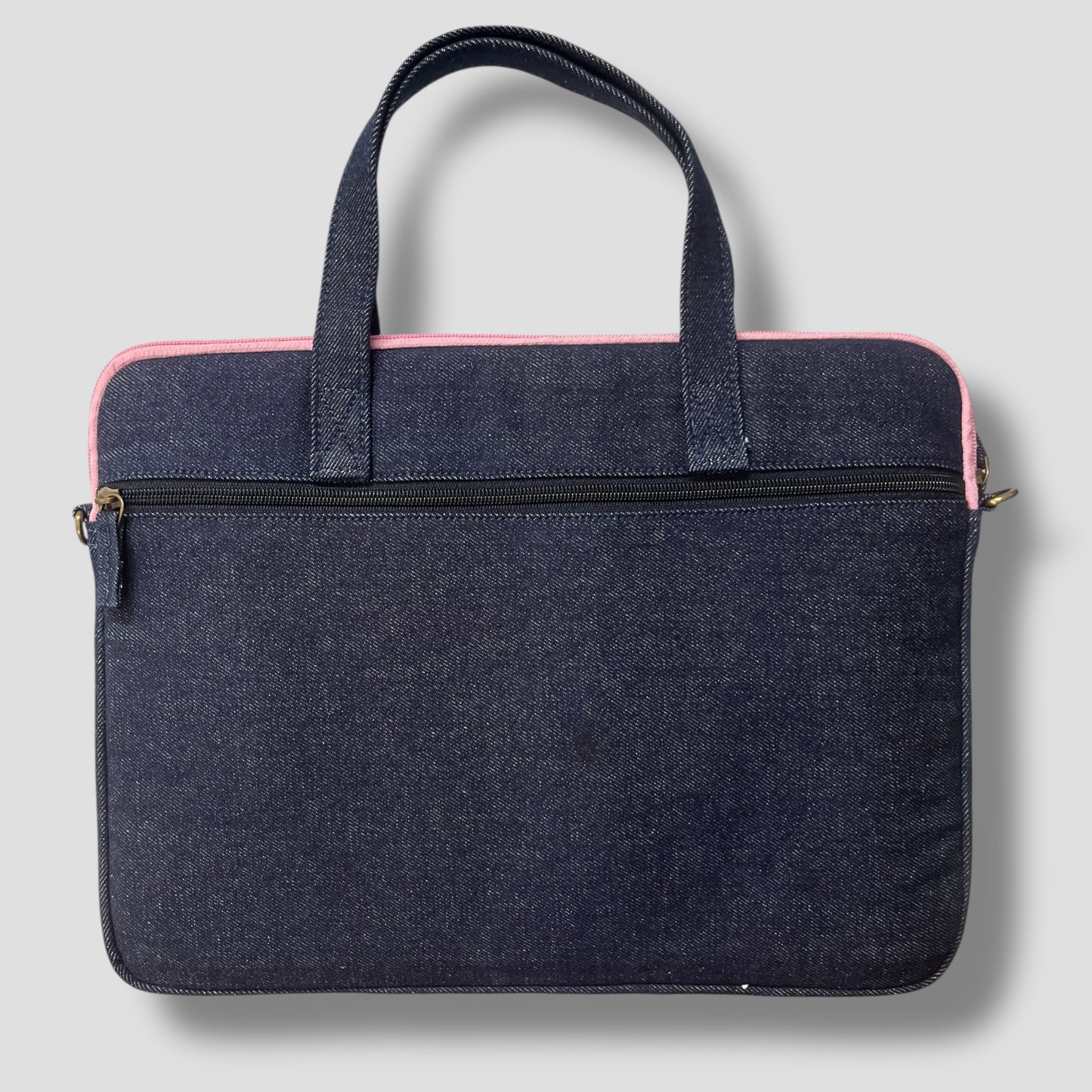 Pink Flora Laptop Bags with Detachable Shoulder Strap