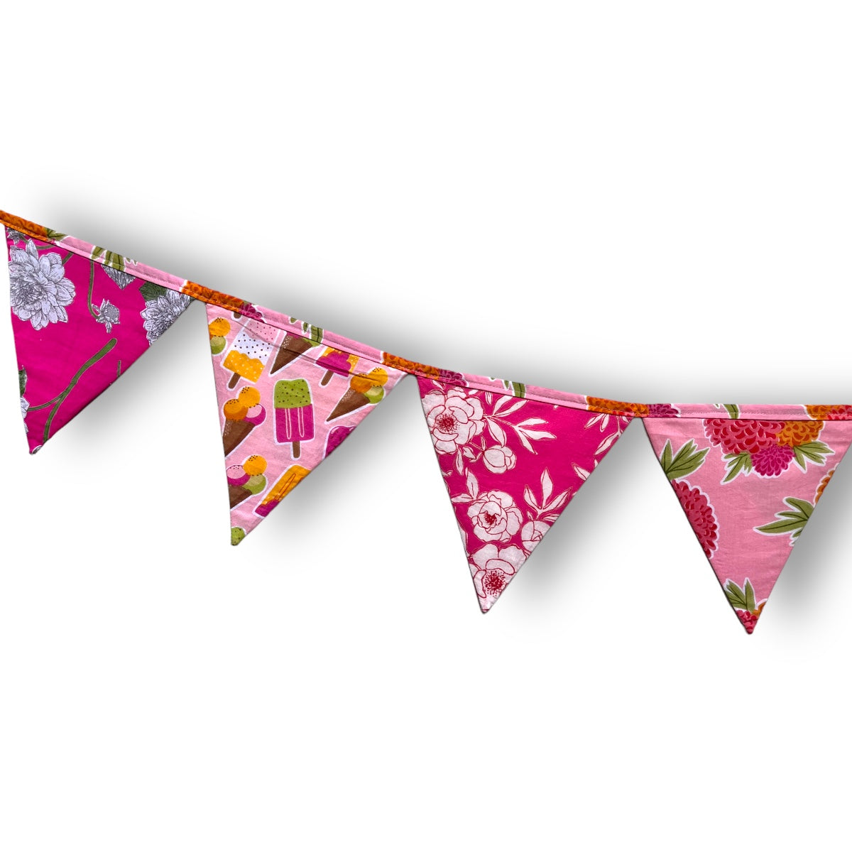 Upcycled Pink Banner Bunting