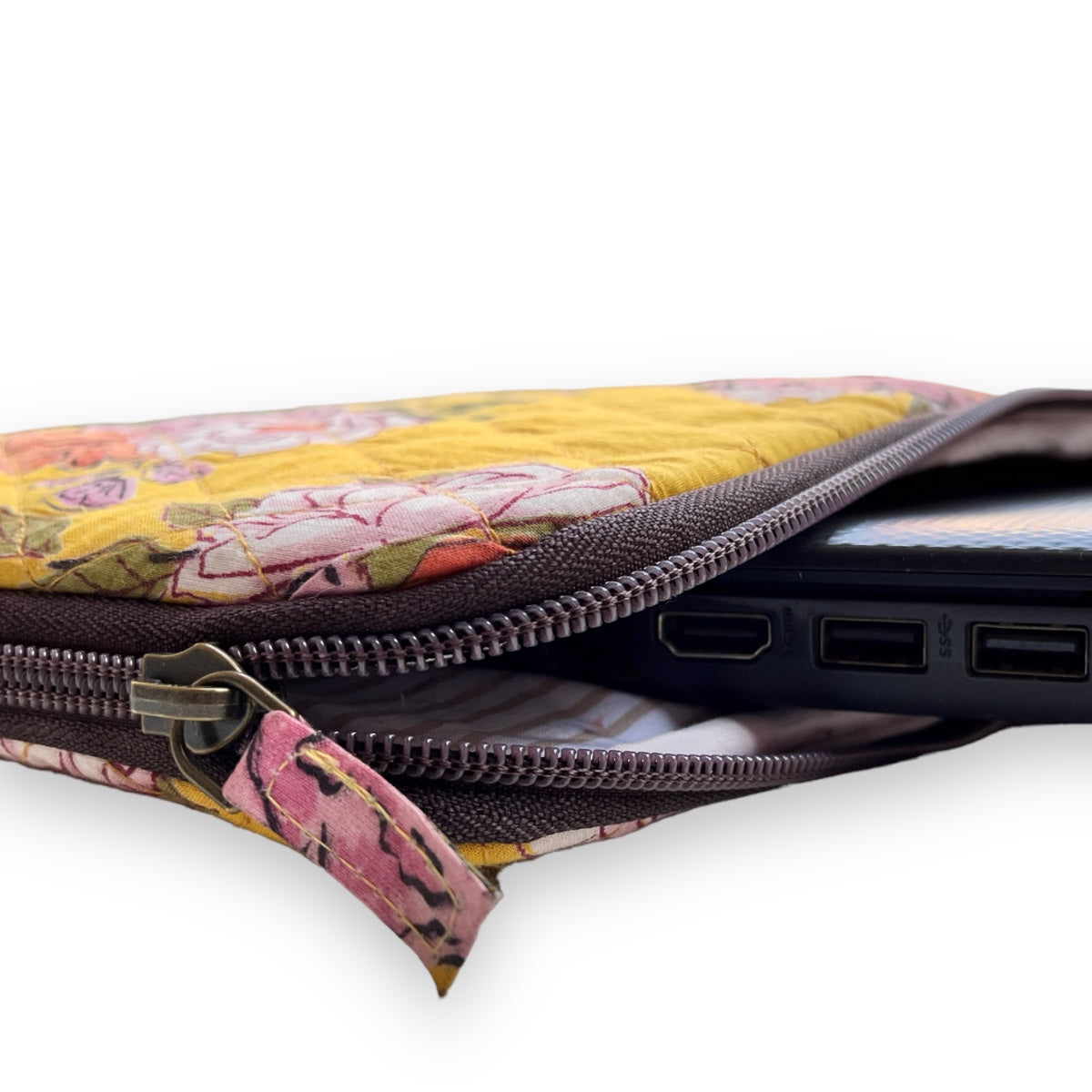 Yellow Blossom Laptop Sleeve