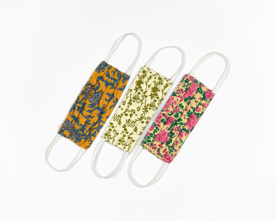 3 Ply Reusable Masks - Pack of 3 (Floral)