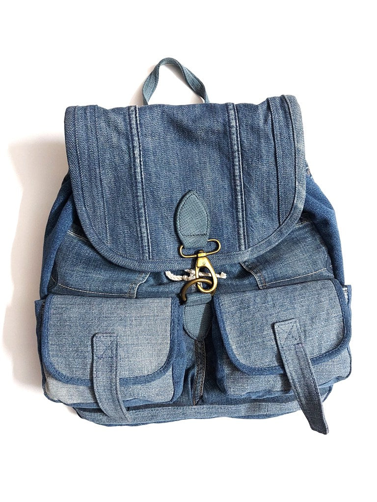 Classic Denim Backpack - Main Image