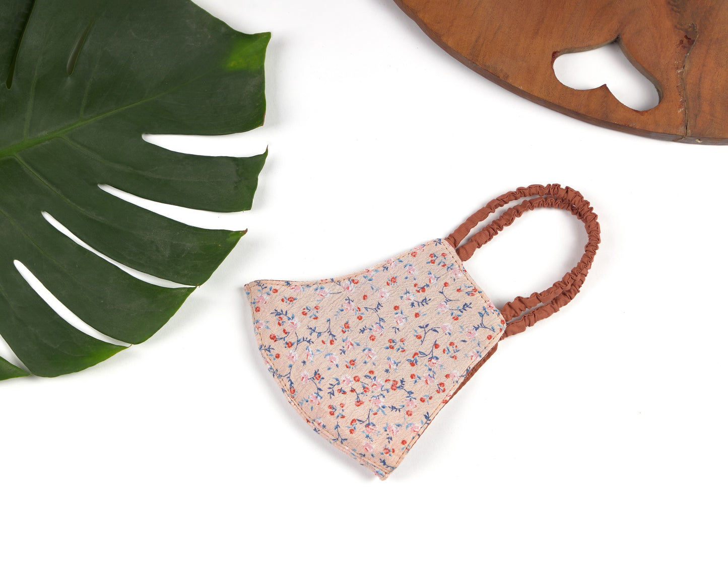 Shield Leaves Floral Reversible Mask