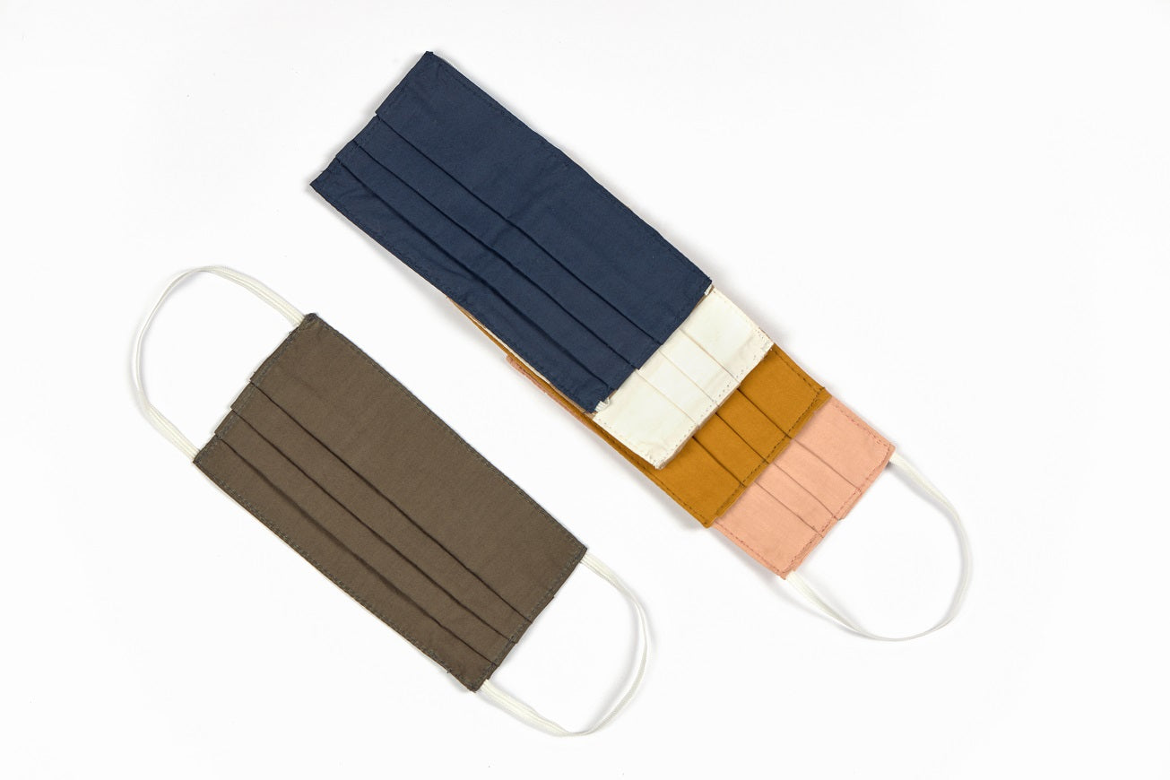 3 Ply Face Mask- Set of 5 (Solid)