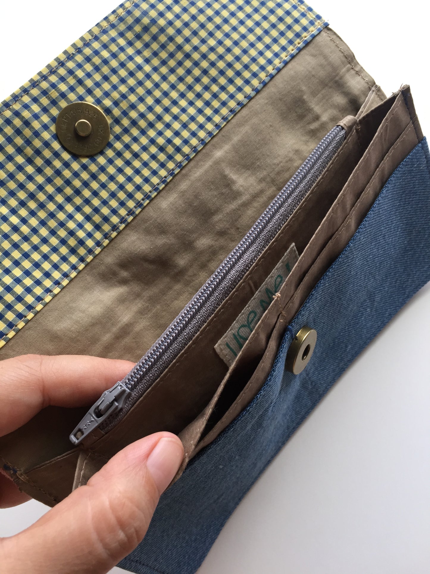 Mystique Magic Sashiko Denim Wallet