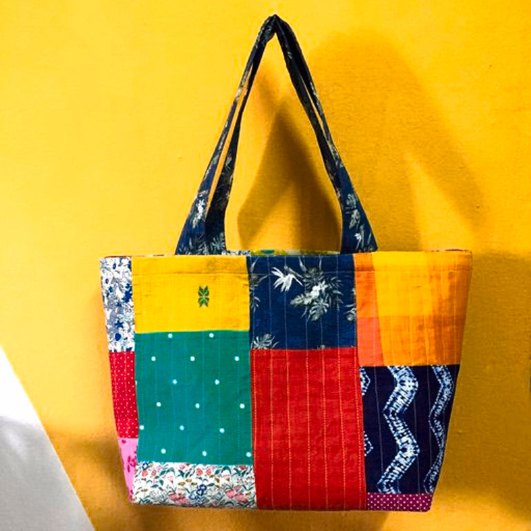 Multicolour Patchwork Tote