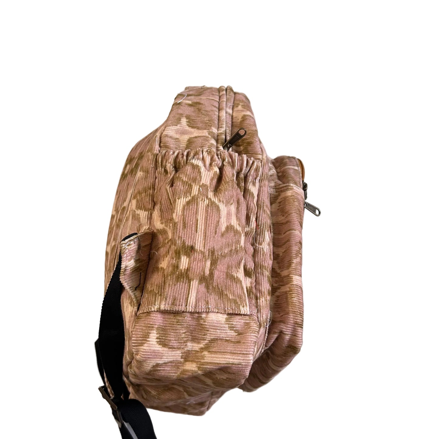 Pink Corduroy Backpack