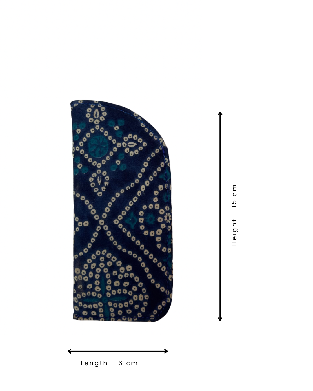 Blue Bandhani Specs Cover