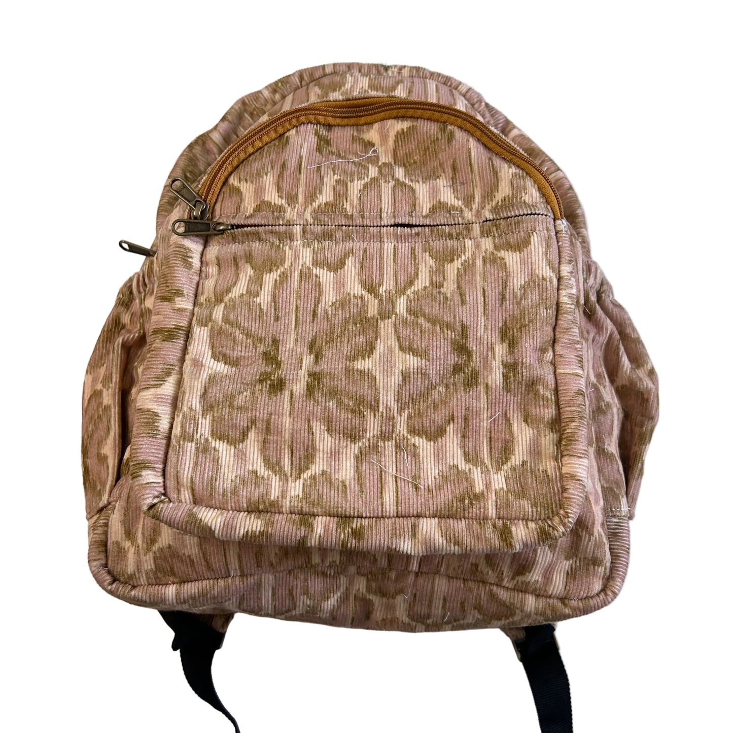 Pink Corduroy Backpack