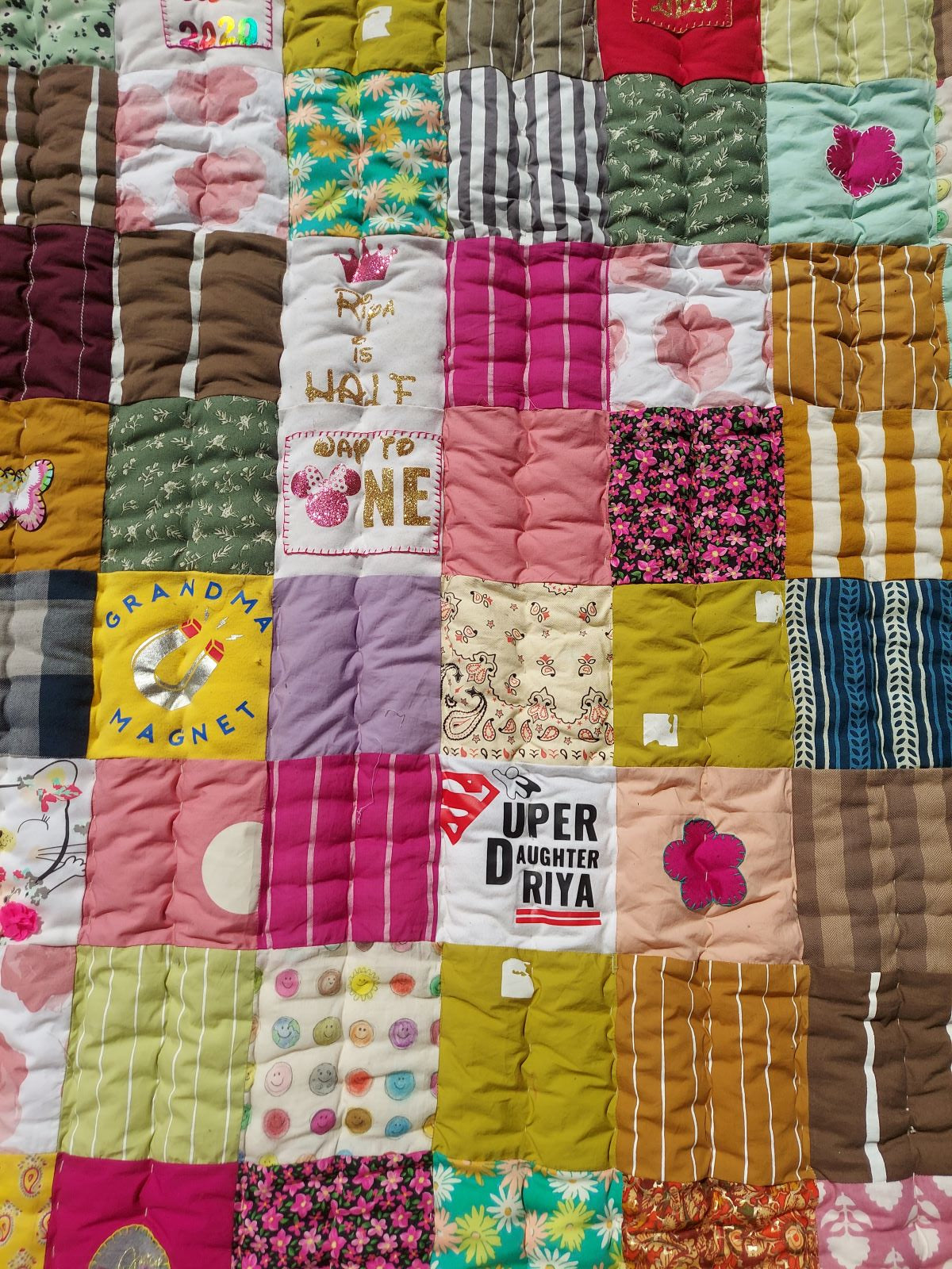 Upcycled Personalised Memory Quilts: Cherished Moments Woven into Comfort