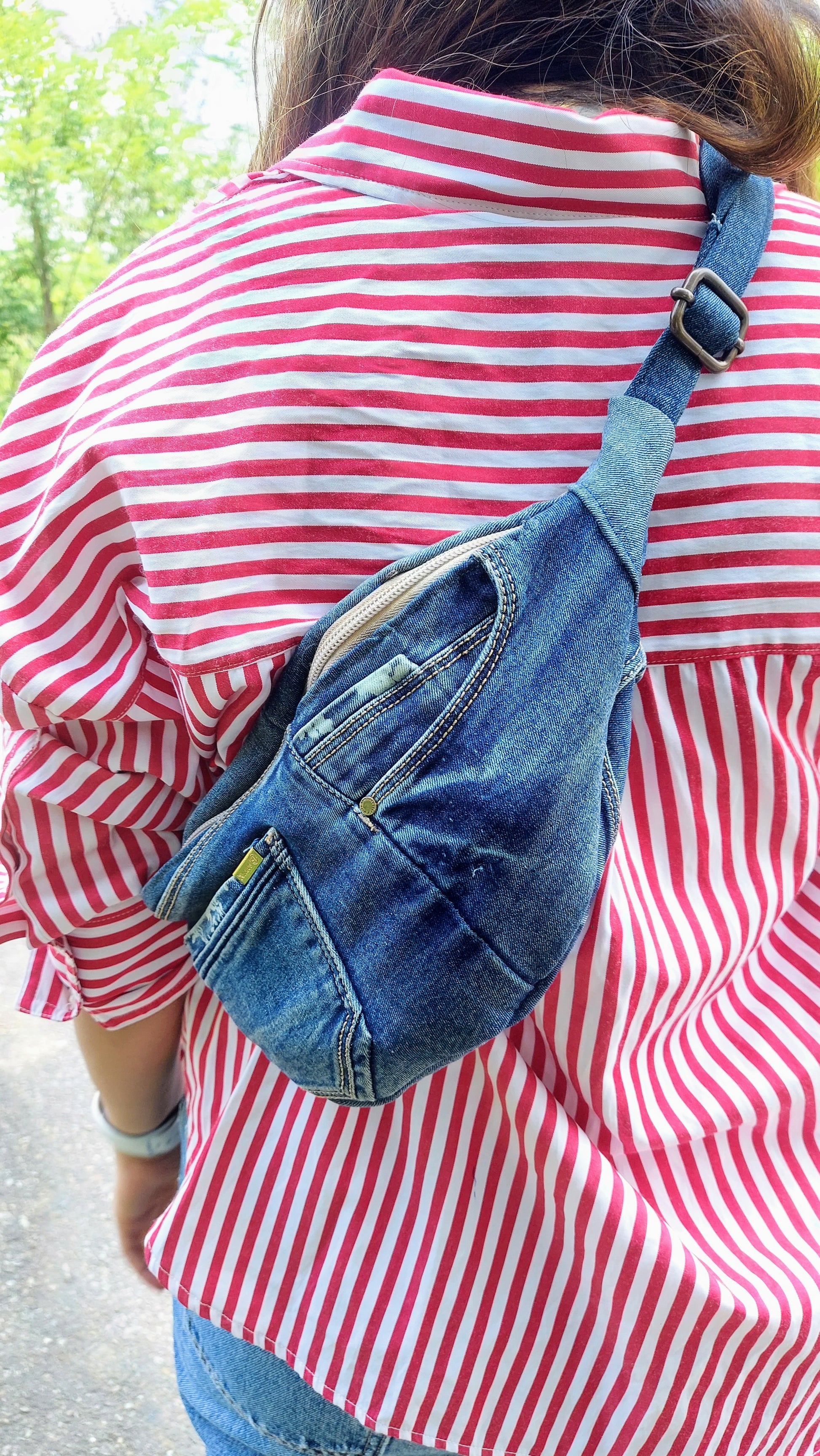 Upcycled Denim Fanny Bag