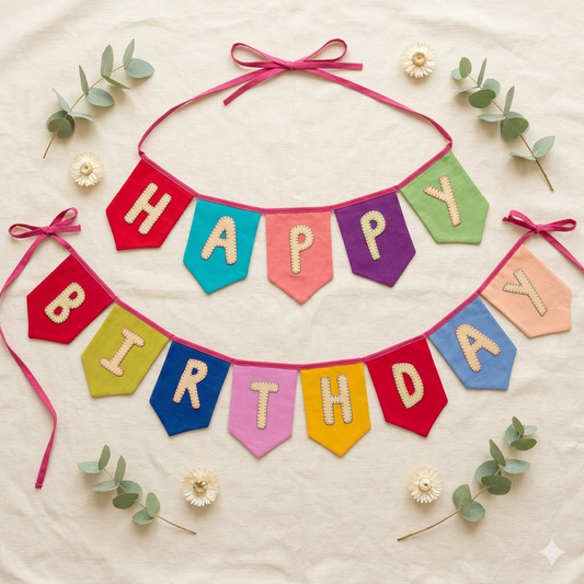 Happy Birthday Flag Banner