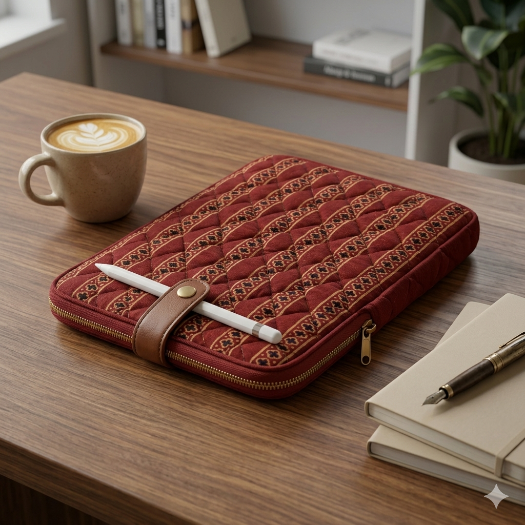 Burnt sienna IPad sleeve