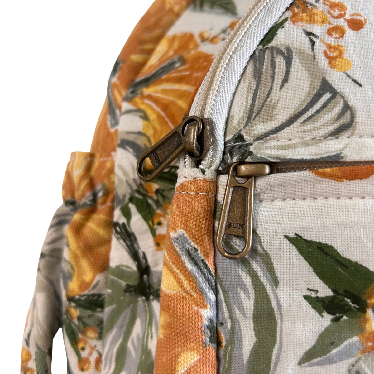 Orange Flowers Backpack
