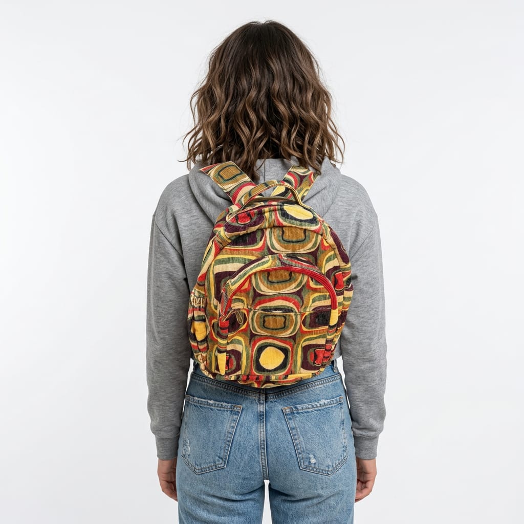 Boho Corduroy Backpack