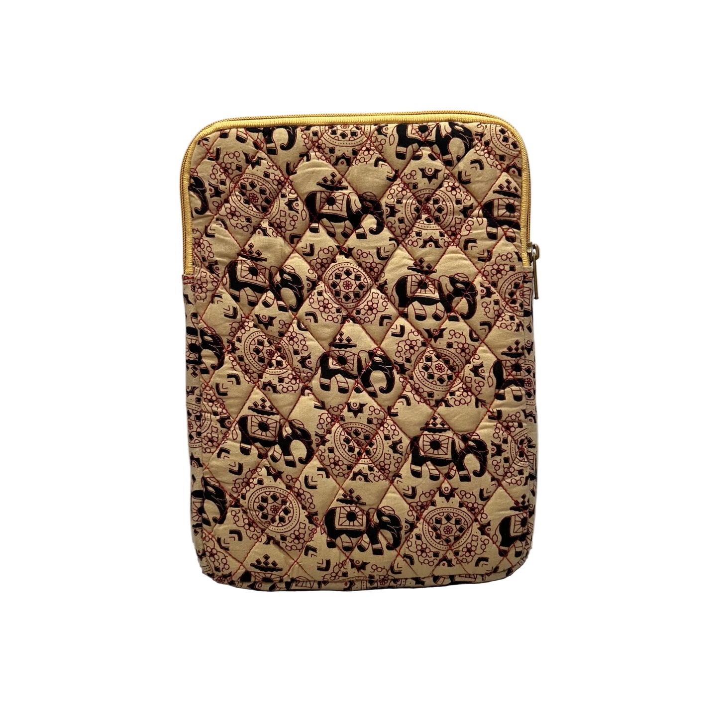 Elephant Block Print IPad sleeve