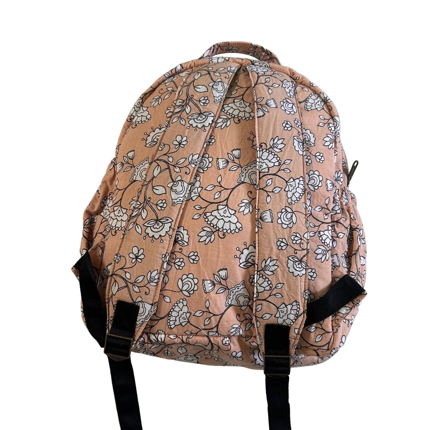 Beige Floral Backpack