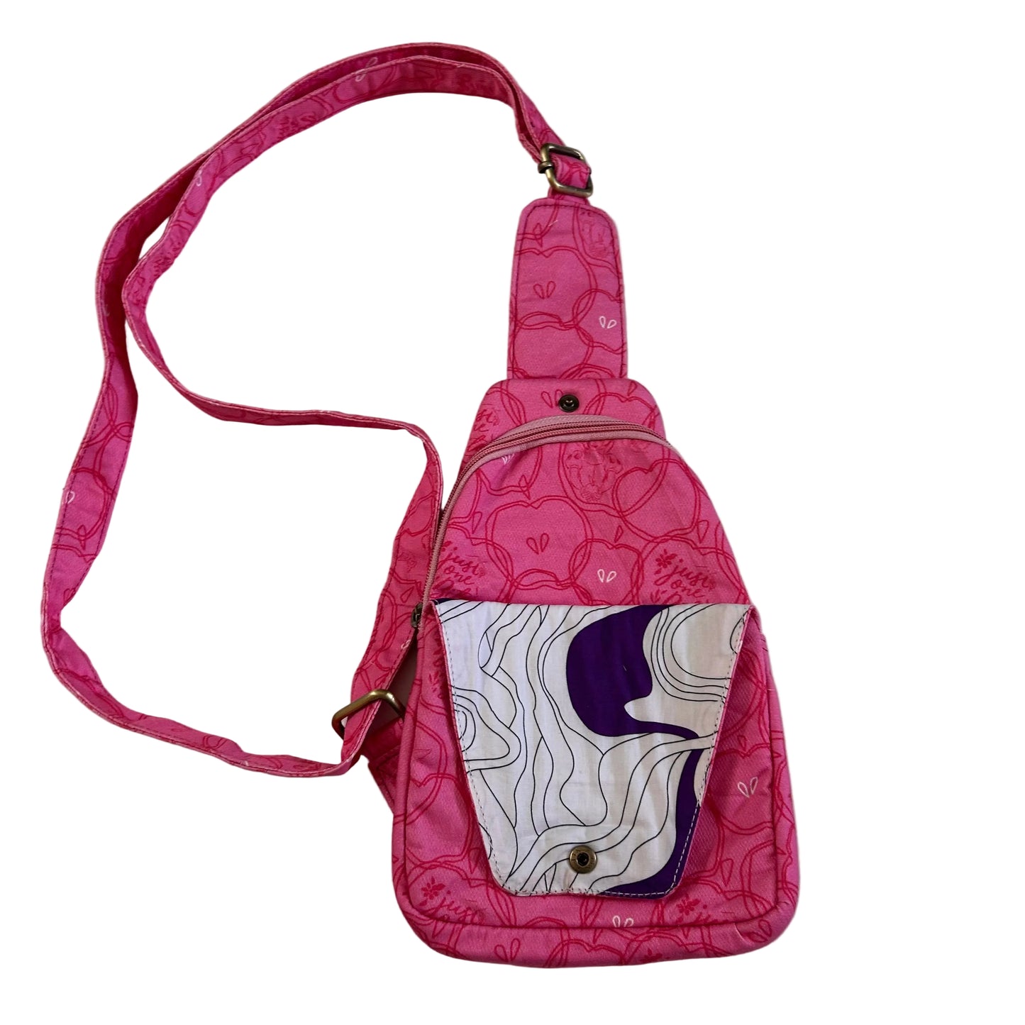Pink Apple Crossbody Bag