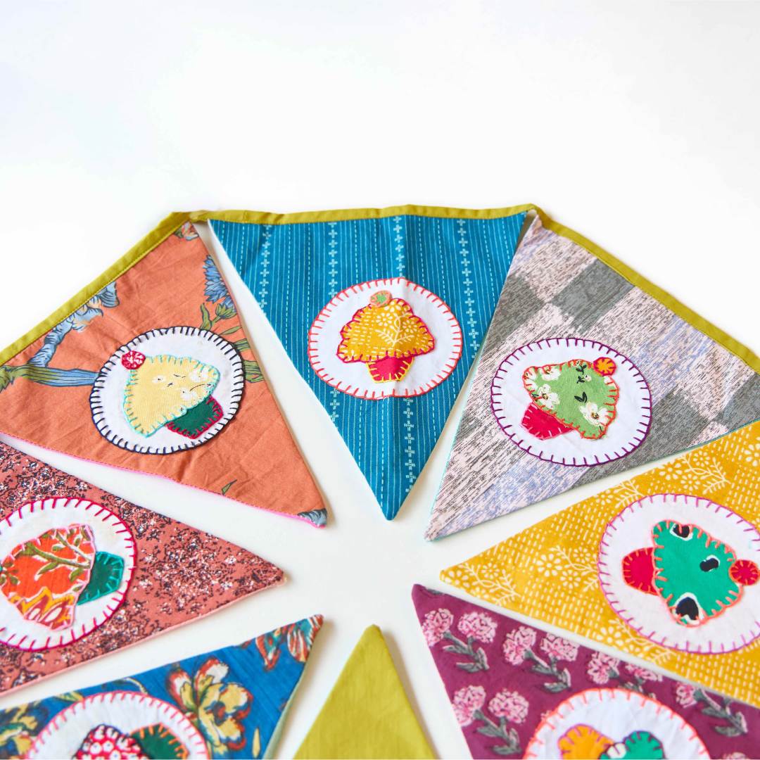 Upcycled Cupcake Banner Bunting