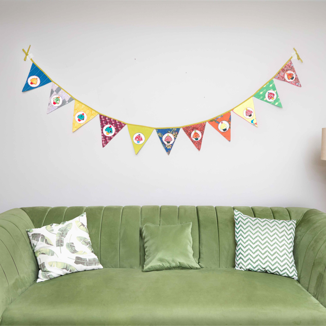 Upcycled Cupcake Banner Bunting