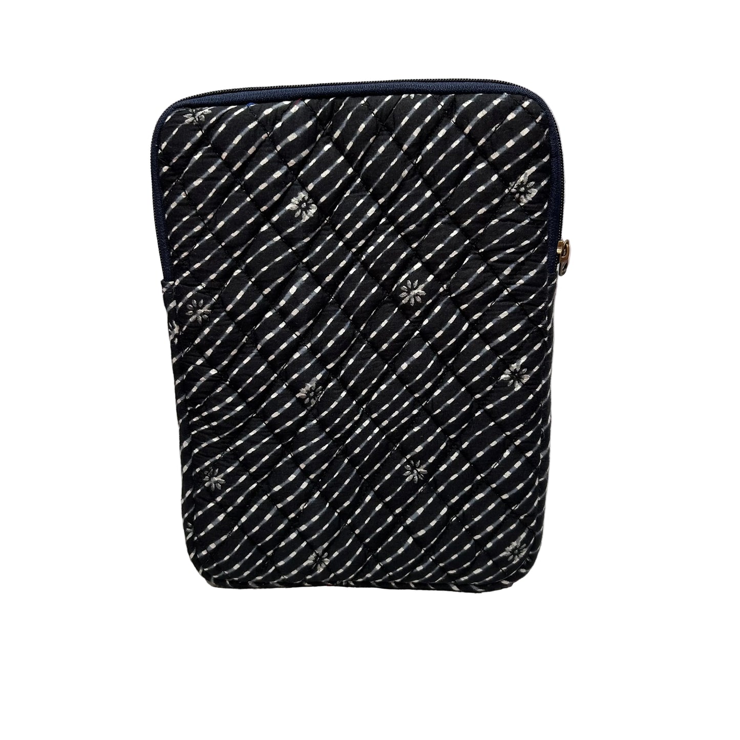 Navy blue printed IPad sleeve