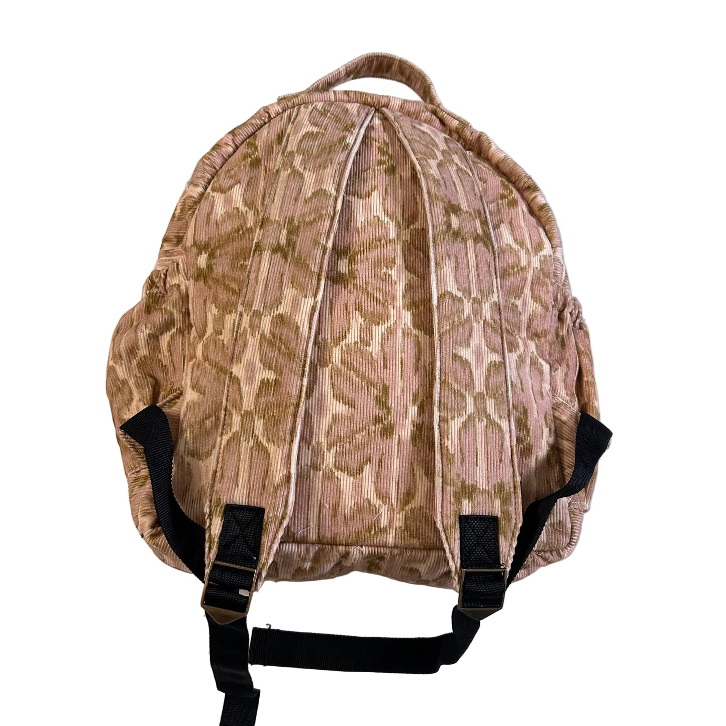 Pink Corduroy Backpack