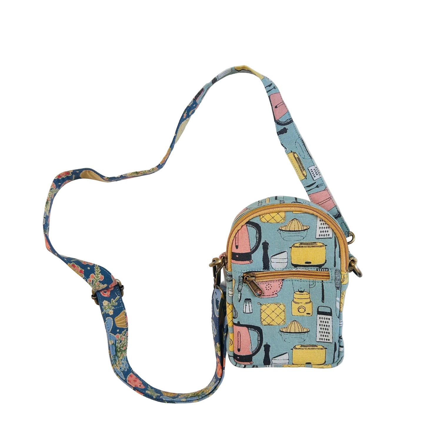 Blue Kitchen print Sling