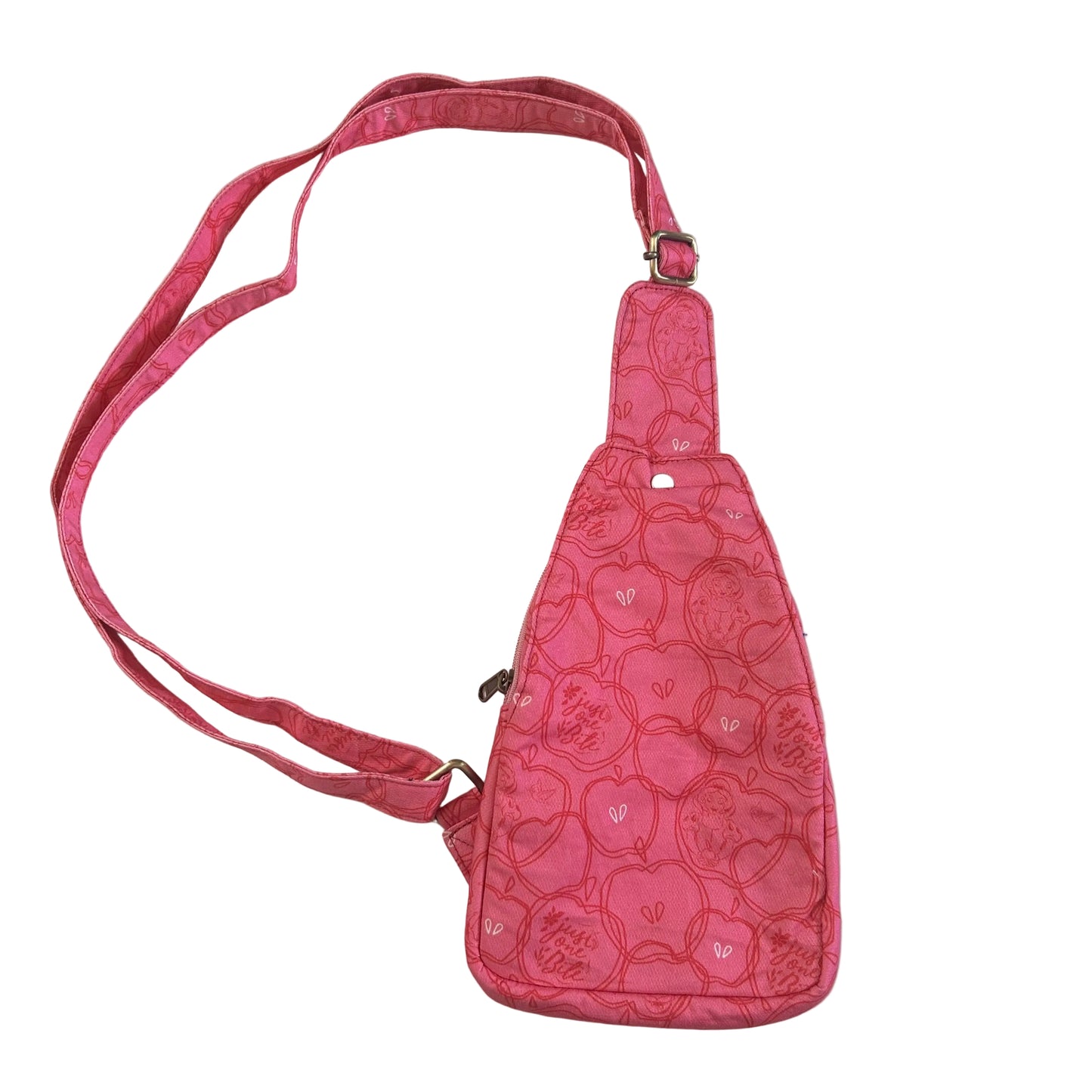 Pink Apple Crossbody Bag