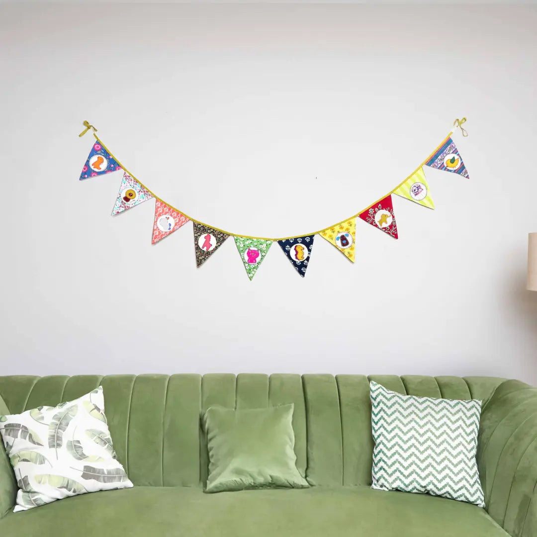 Upcycled Animal Banner Bunting