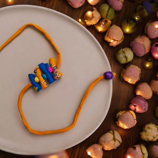 Upcycled Handmade Rolymoly Rakhi