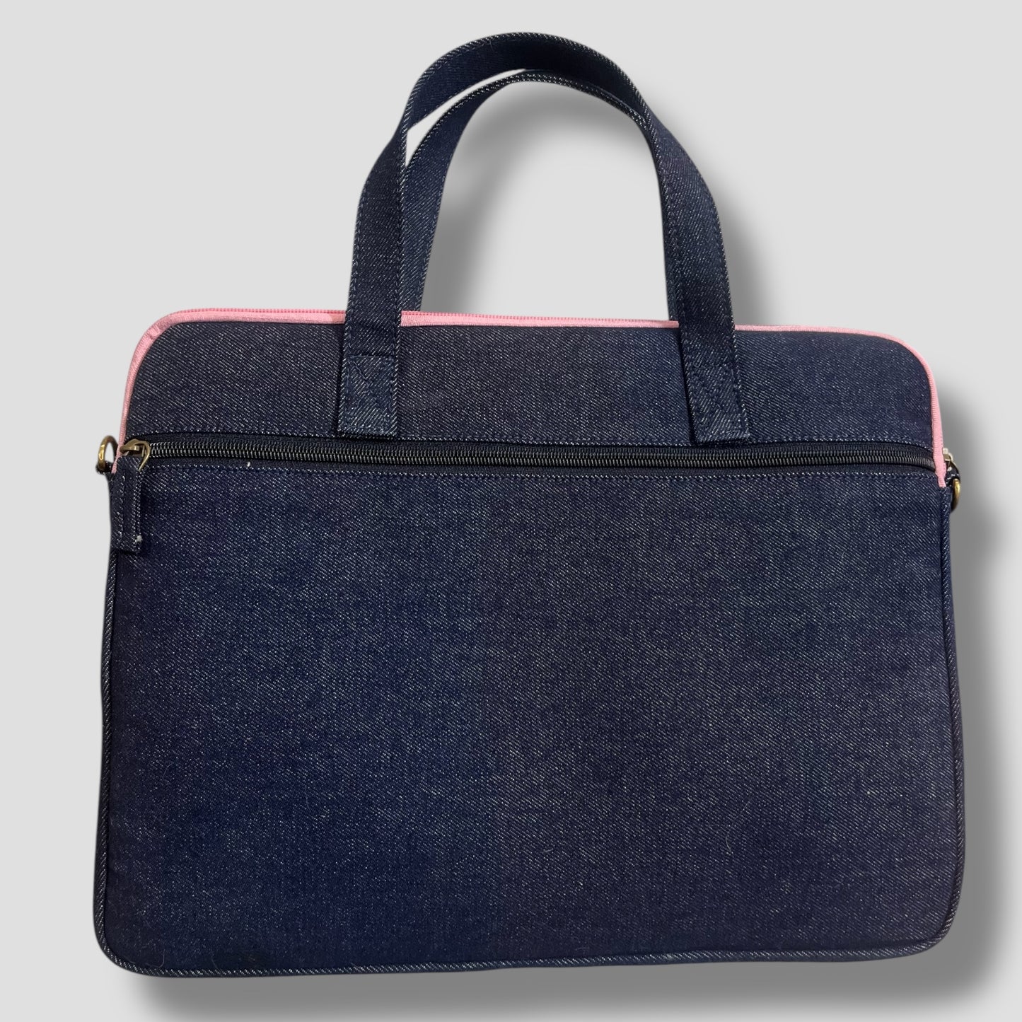 Black Flora Laptop Bags with Detachable Shoulder Strap