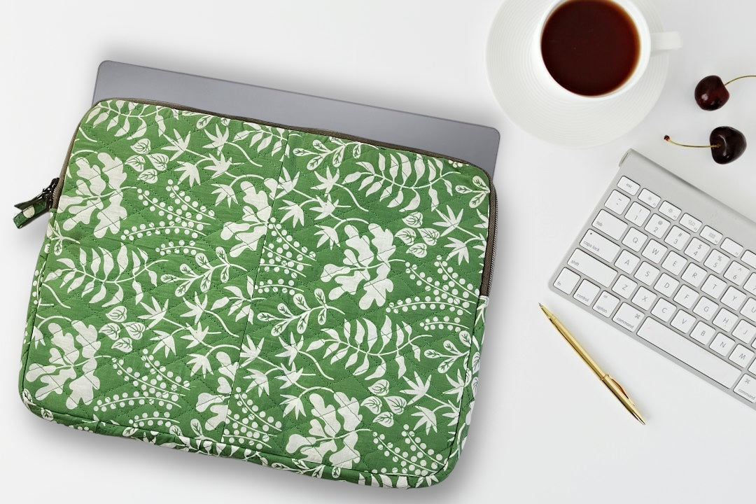 Green Glam Laptop Sleeve