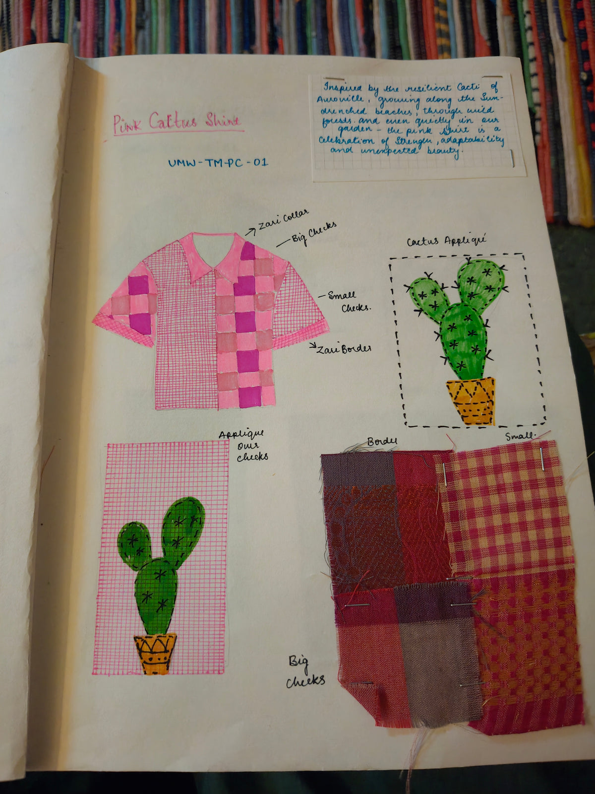TAMARAI 2 -  PINK CHECK CACTUS SHIRT 🩷🌵
