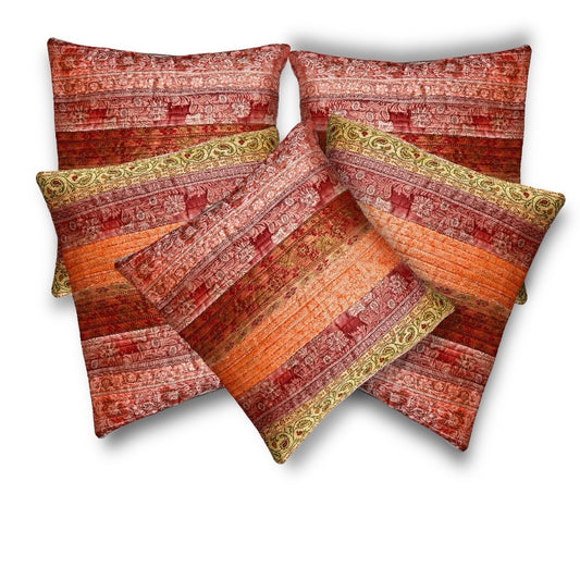 Ecolux Patchwork Cushion Covers (100% Silk)