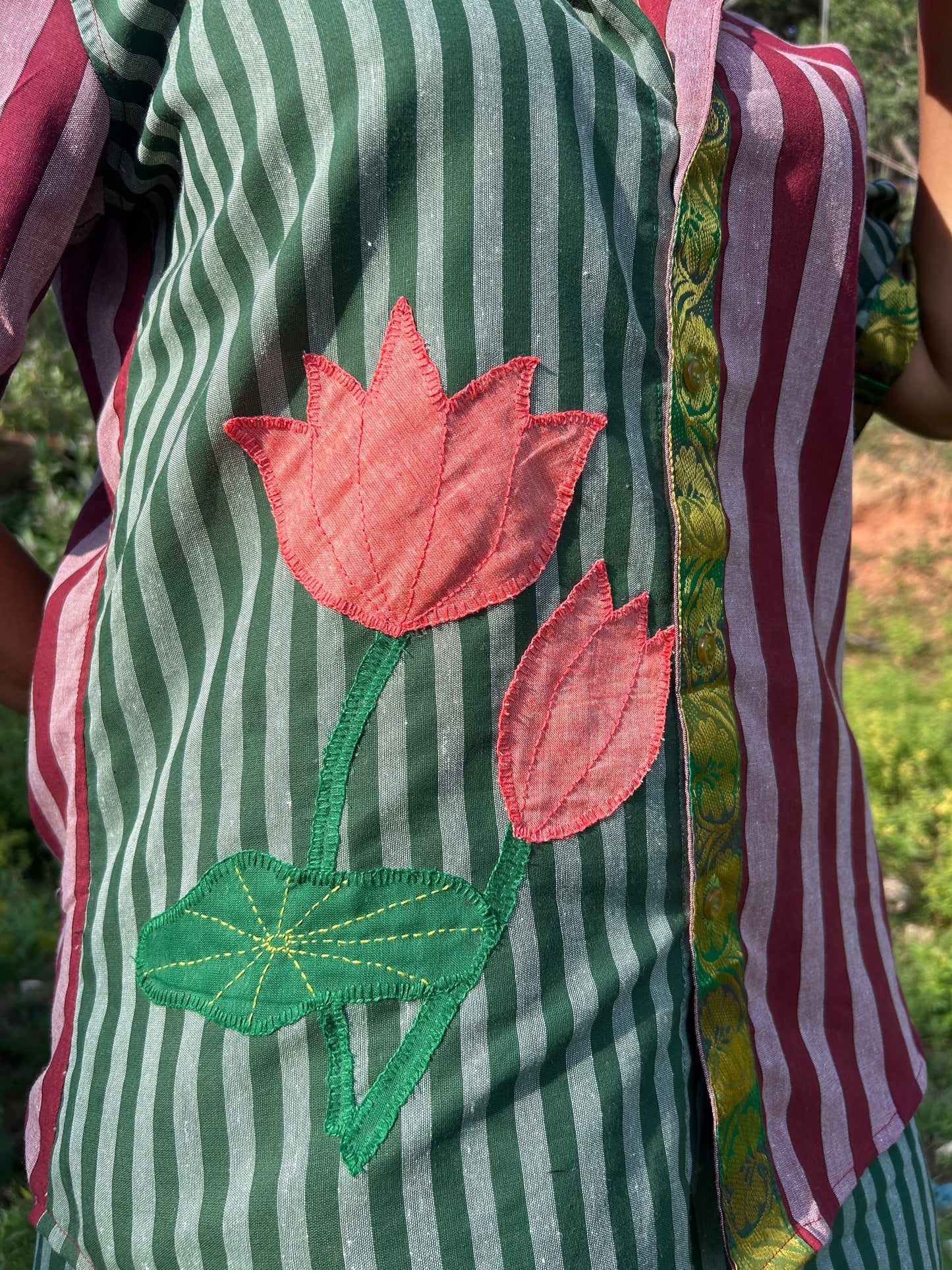 TAMARAI 2 - LOTUS MADRAS STRIPE SHIRT 🪷