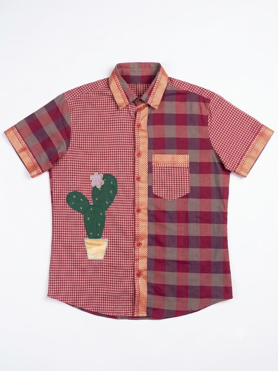 TAMARAI 2 -  PINK CHECK CACTUS SHIRT 🩷🌵