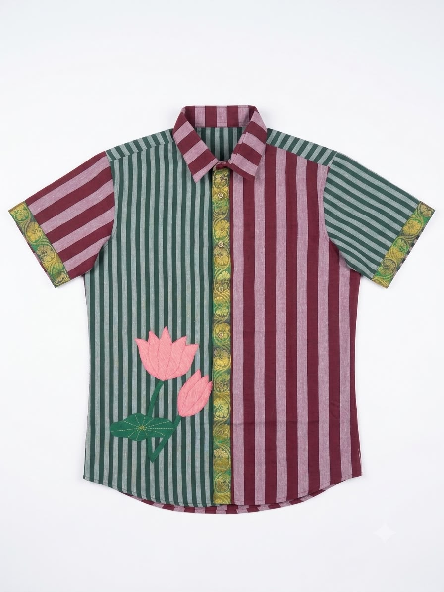 TAMARAI 2 - LOTUS MADRAS STRIPE SHIRT 🪷