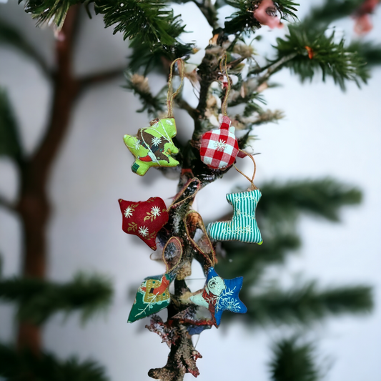 Christmas Tree Ornaments B (set of 6)