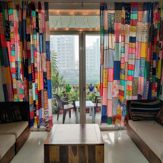 Color-Splash' Patched Curtains