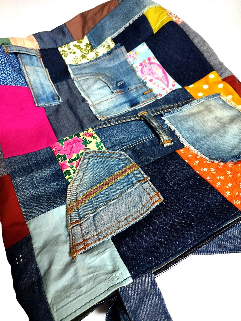 Colorful grid Tote Bag