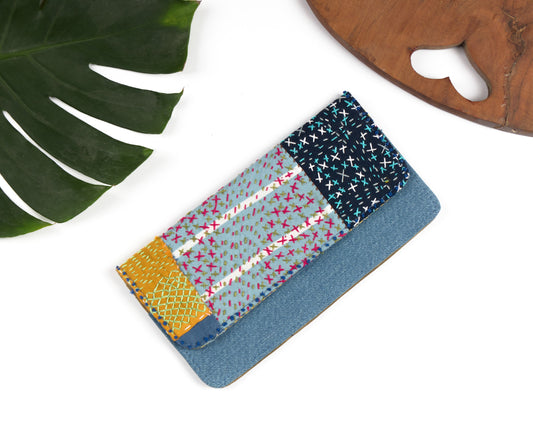 Starry Night' Sashiko Wallet