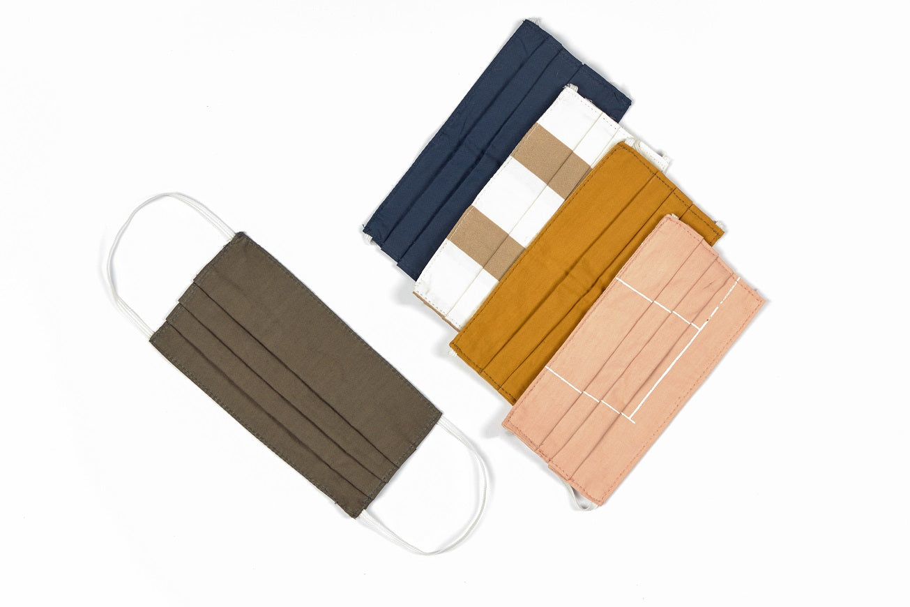 3 Ply Face Mask- Set of 5 (Solid)