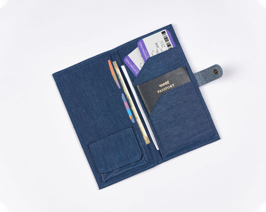 Denim Travel Wallet